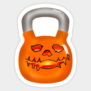 Kettlebell Halloween Sticker